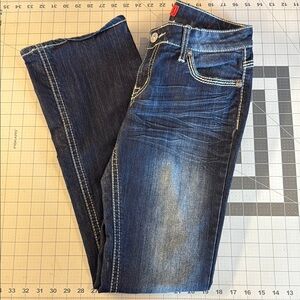 Zanadi Blue Straight Jeans with Classic Indigo Wash Size 11